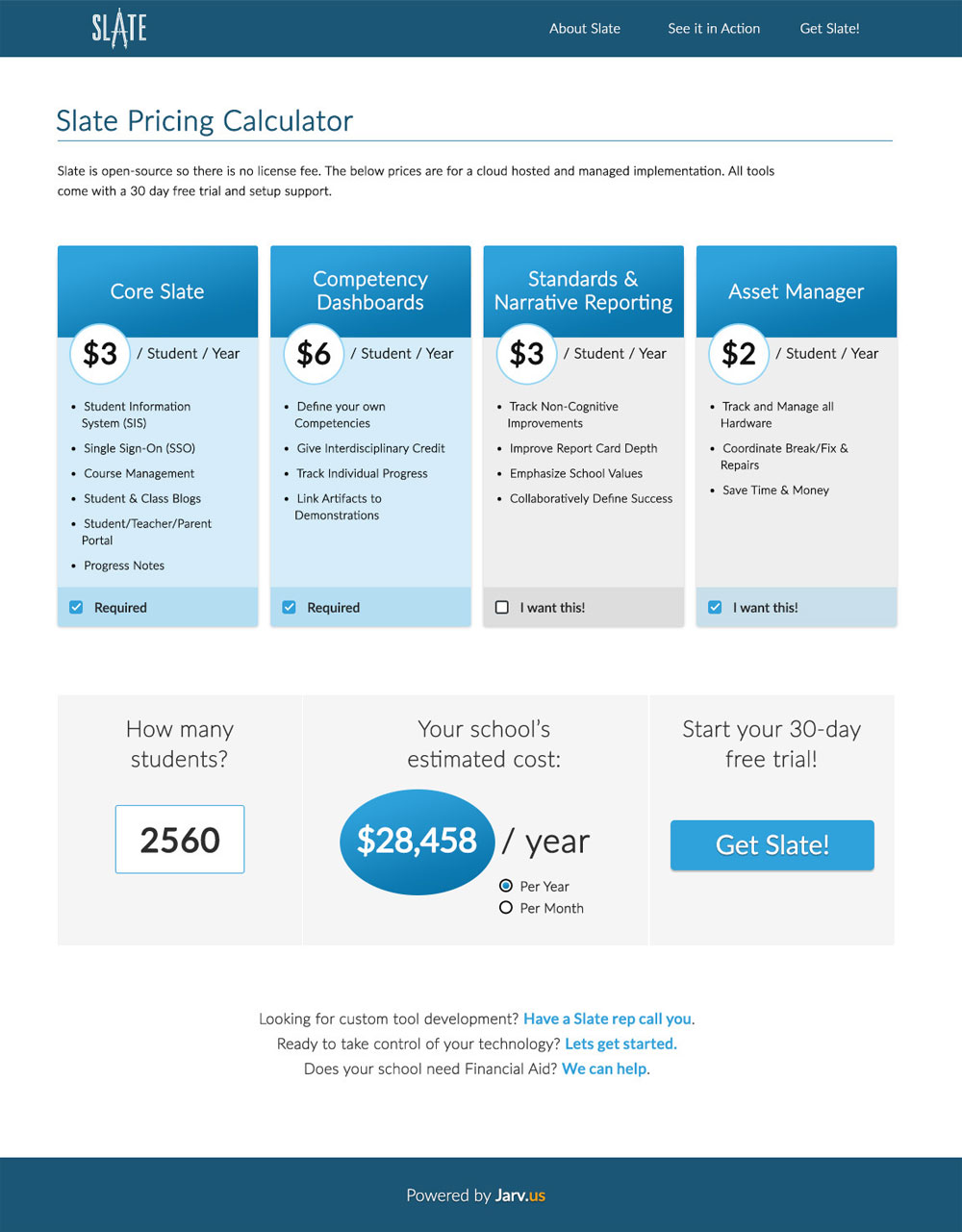 Slate Marketing- price