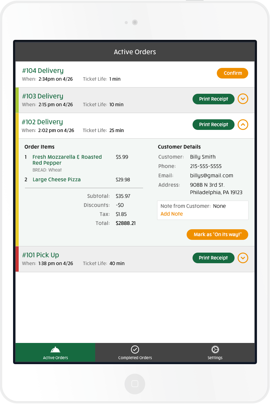 Ontray Restaurant Order App