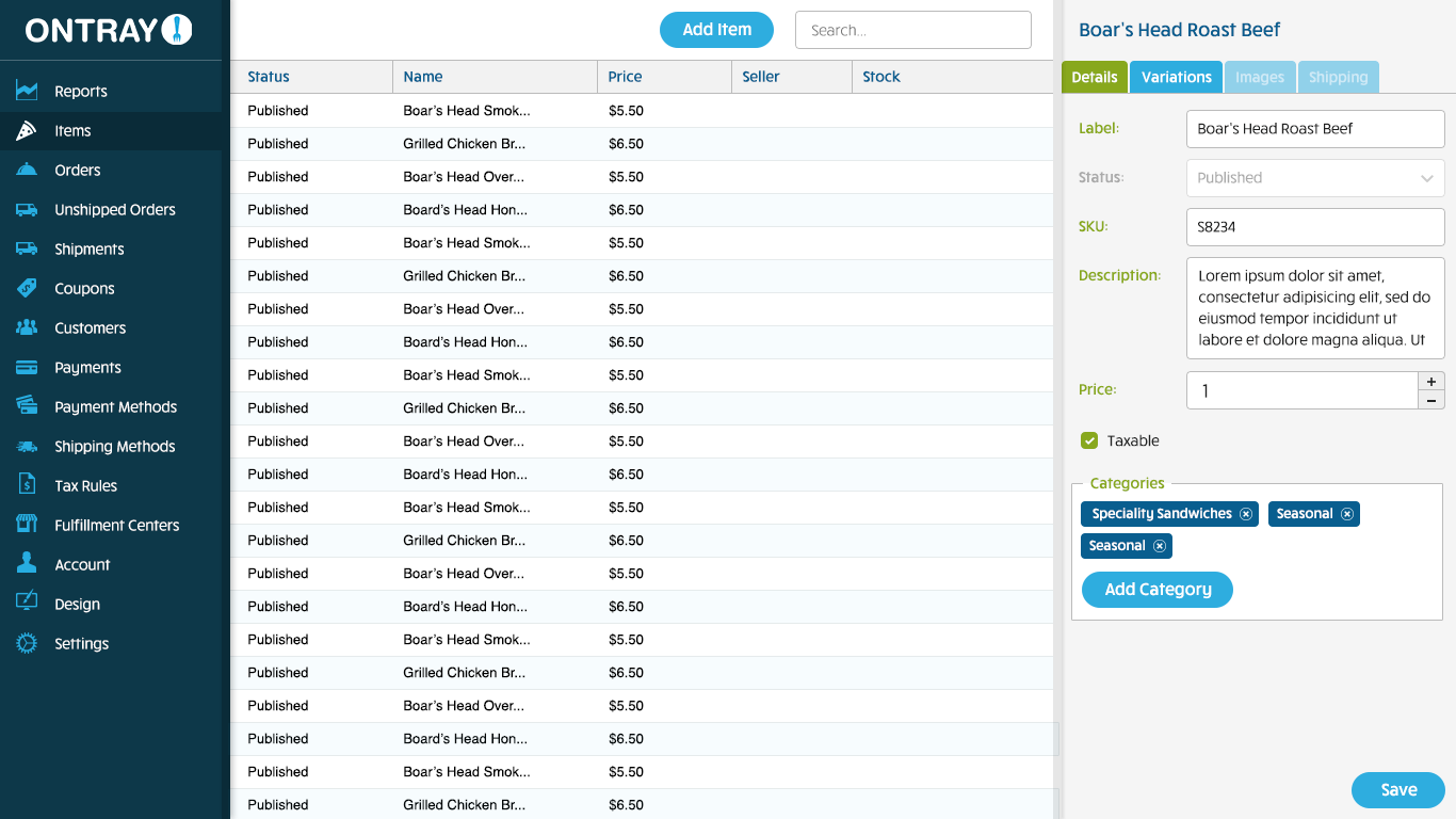 Ontray Backend