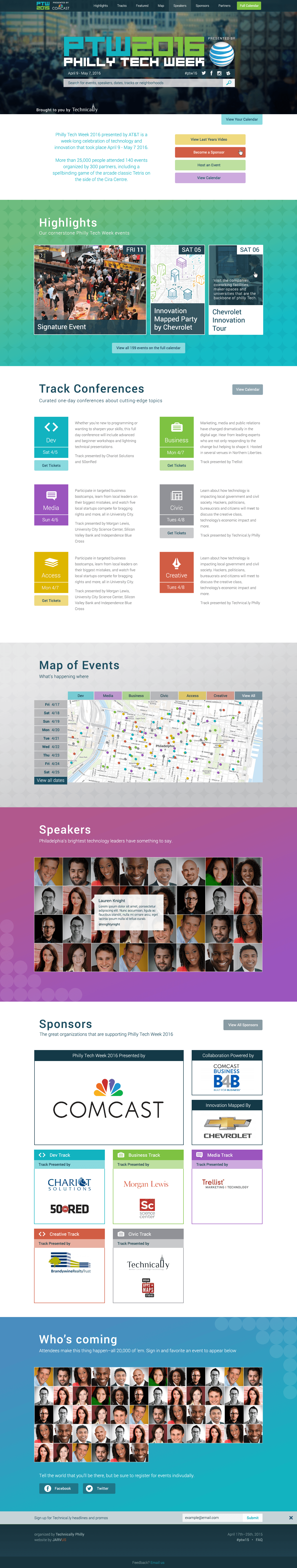 Philly Tech Week 2016 - homepage