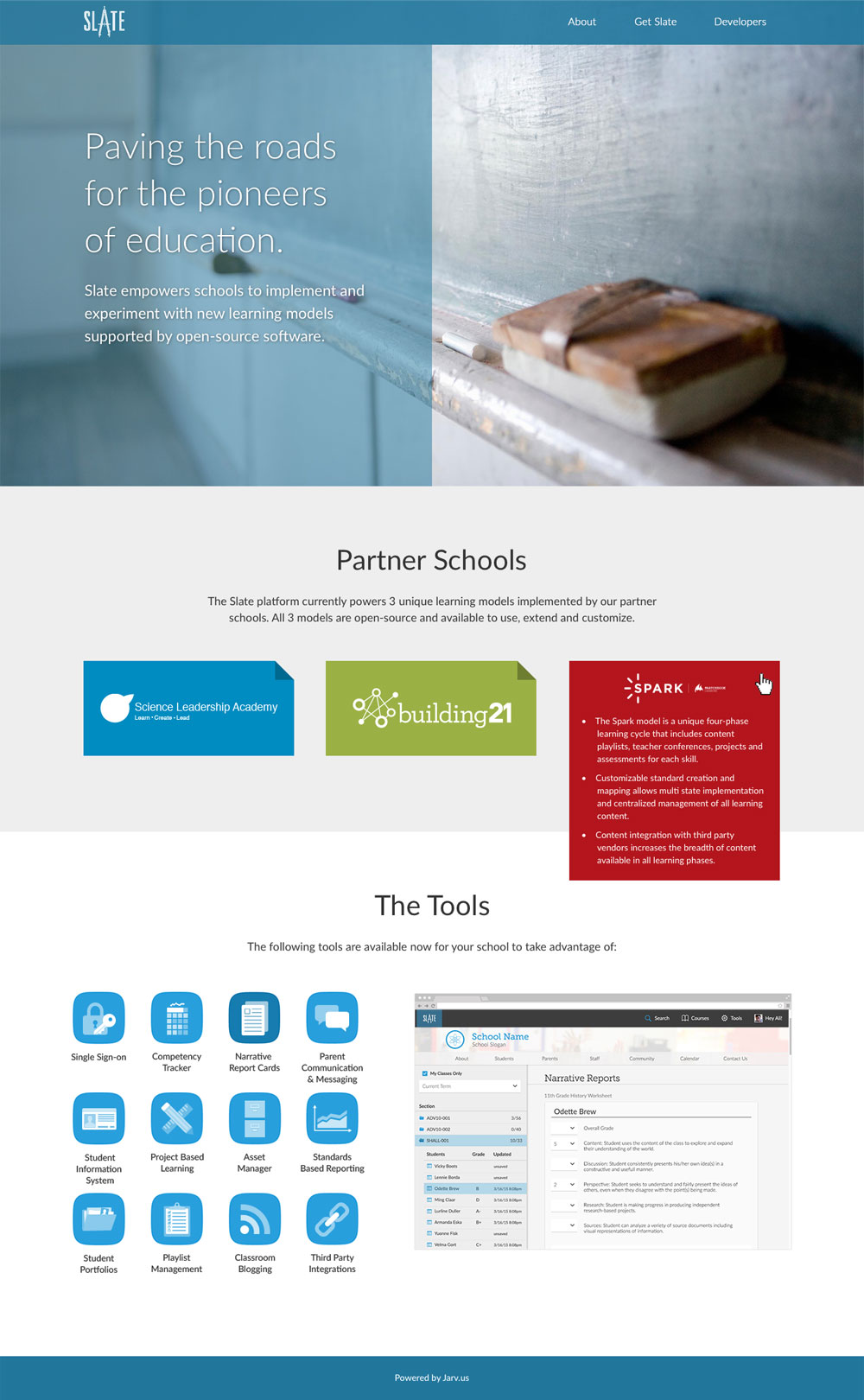 Slate Marketing Homepage